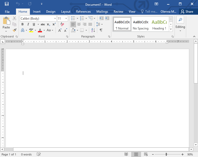 microsoft word