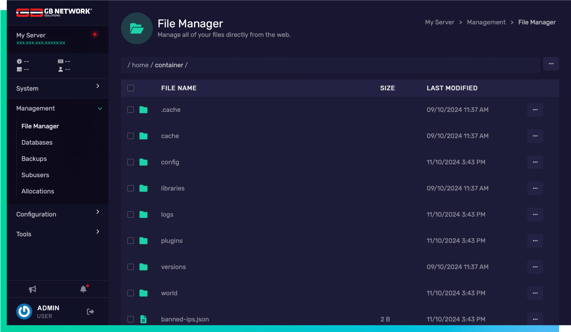 file manager minecraft
