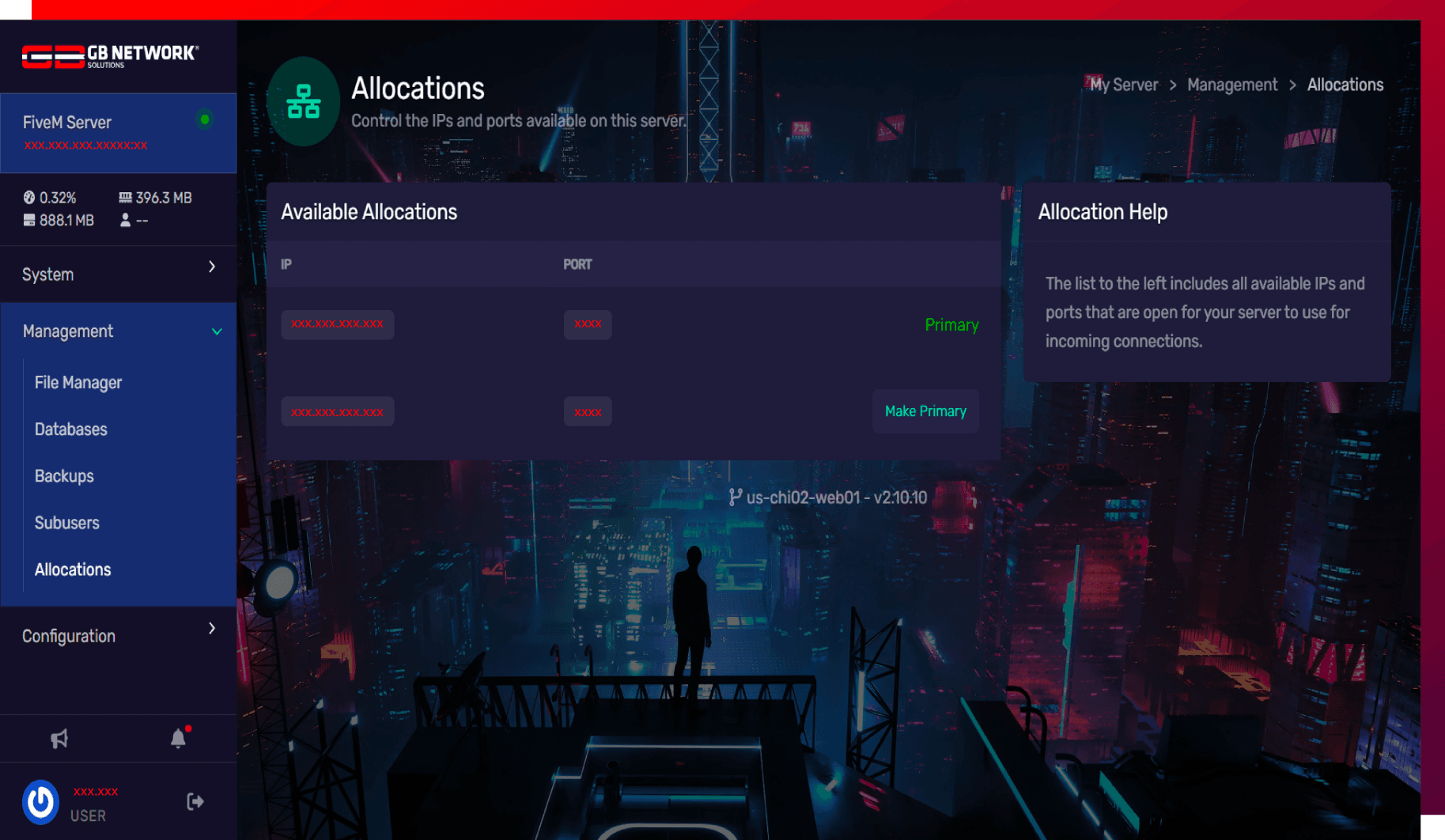 fiveM game server